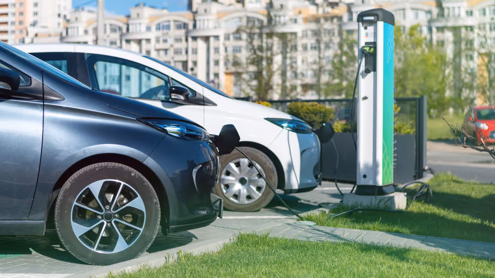 EV getting charged