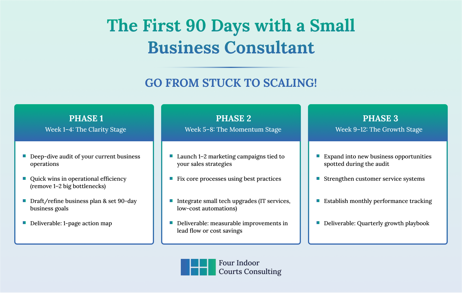 This First 90 Days With a Small Bussiness Consultant