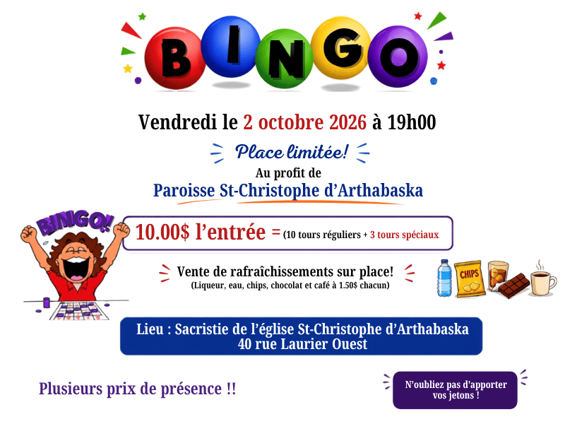 Bingo-bénéfice St-Christophe