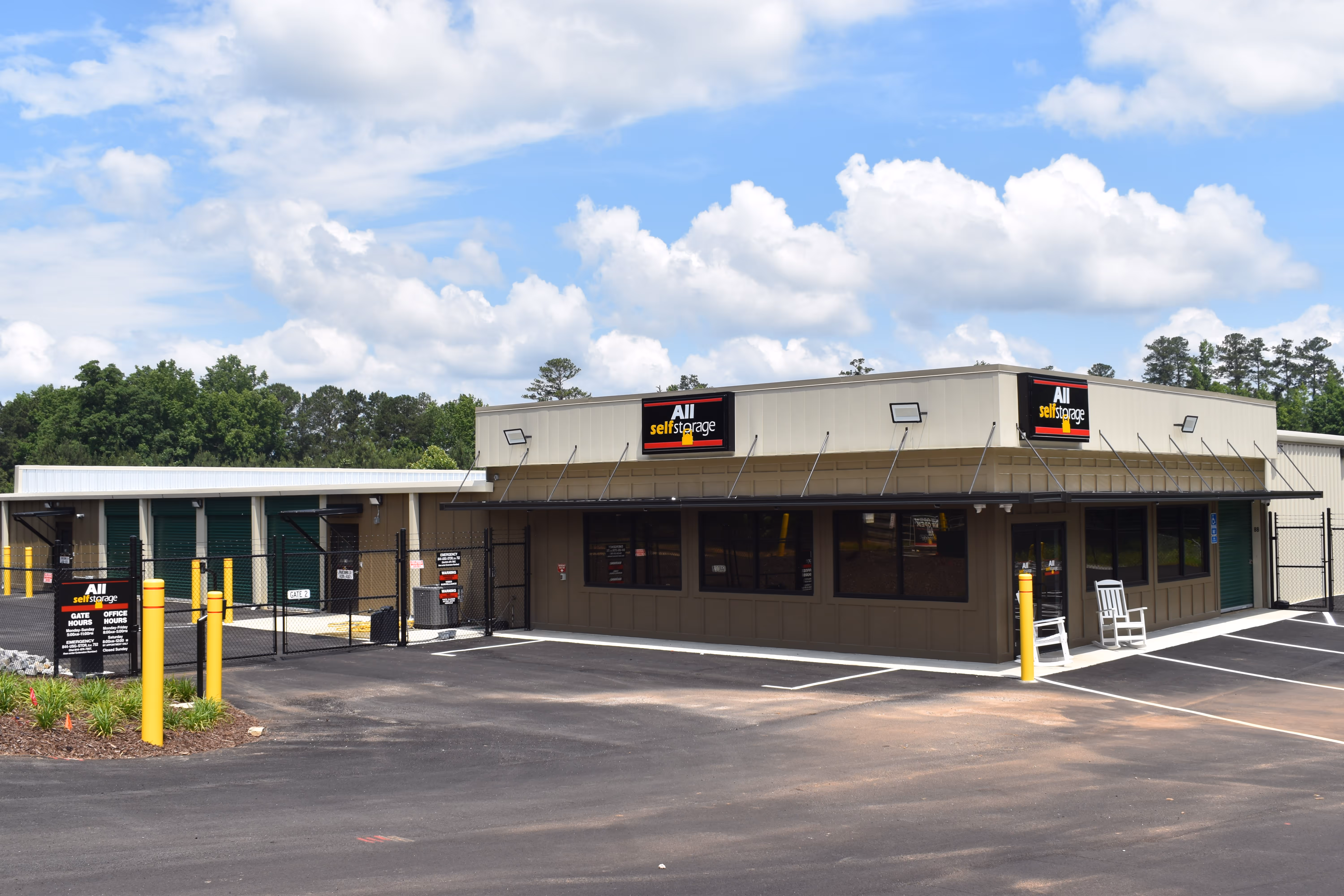 Self storage units