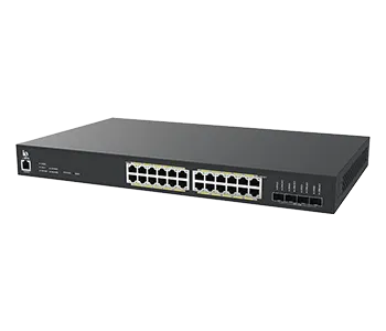 24-Port PoE+ L2 Managed Switch | HSP-IO-24GE4XS-C1PA