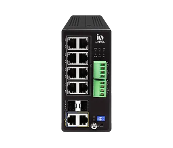 8-Port PoE+ L2 Industrial Switch | HSP-IO-8GE2S-I2PDH+