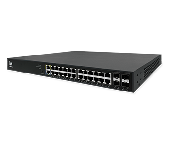 24-Port PoE+ L3 Managed  Switch | HSP-IO-24GE4XS-C3PA+
