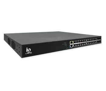 24-Port PoE+ L3 Managed  Switch | HSP-IO-24GE4XS-C3PA+