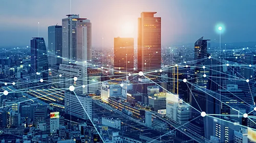 8-Port PoE+ L2 Managed Industrial Switch from IO by HFCL for smart city IoT and urban infrastructure monitoring