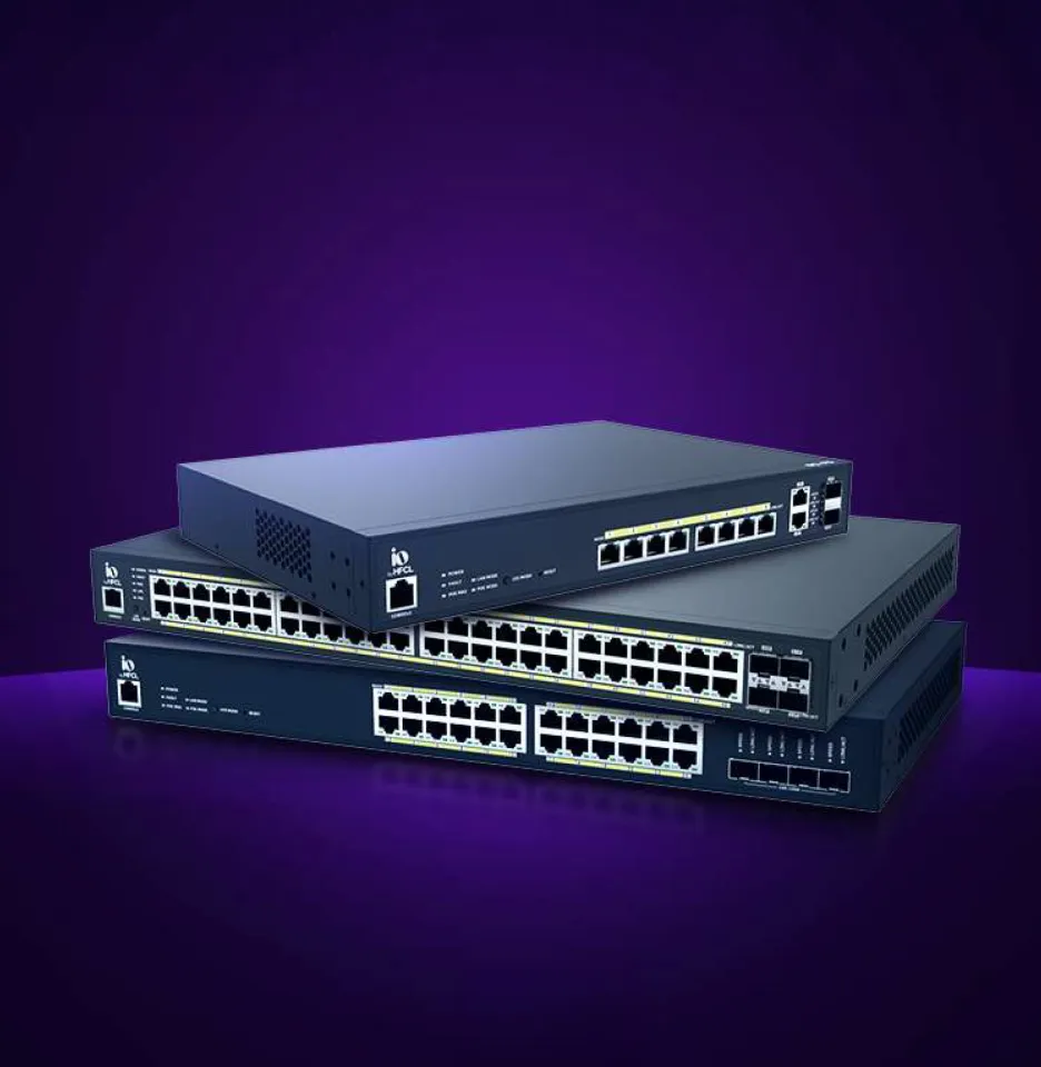 L2/L3 PoE+ High-throughput Network Switches from IO by HFCL
