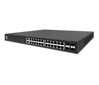 24-Port PoE+ L3 Managed  Switch | HSP-IO-24GE4XS-C3PA+