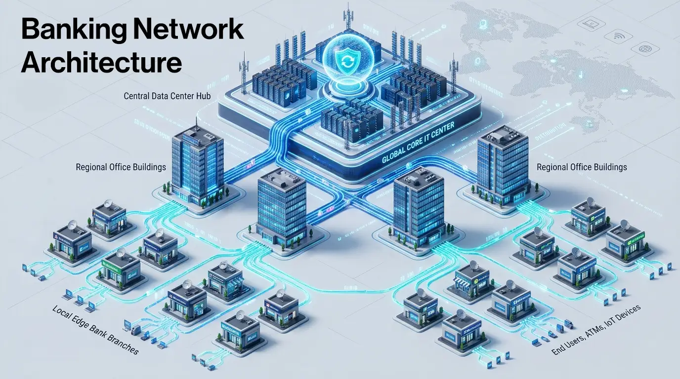 Banking Network Architecture: The 4-Tier Model Explained