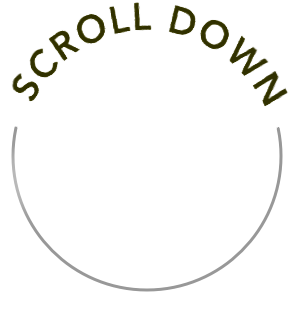 Circle with the words 'SCROLL DOWN' curved along the top inside edge.