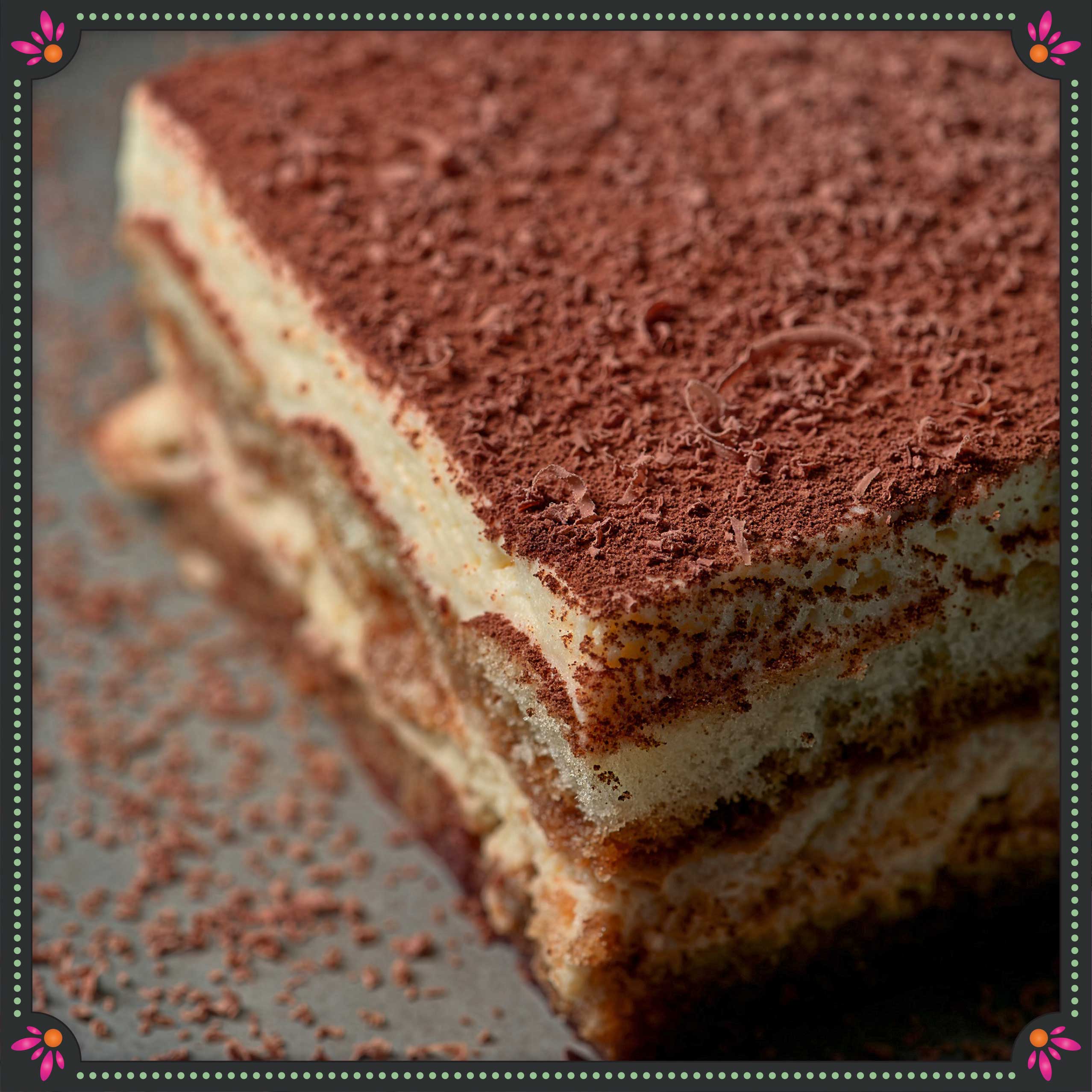 tiramisu with layers of lotus biscoff