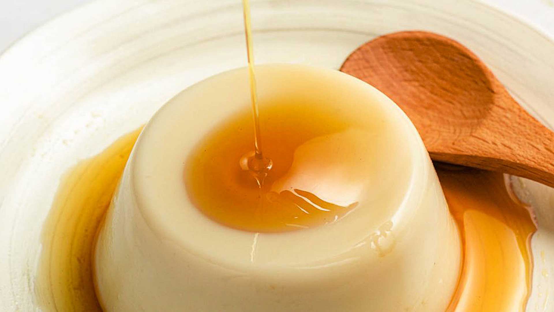 moist caramel custard pudding served at bombay taco company