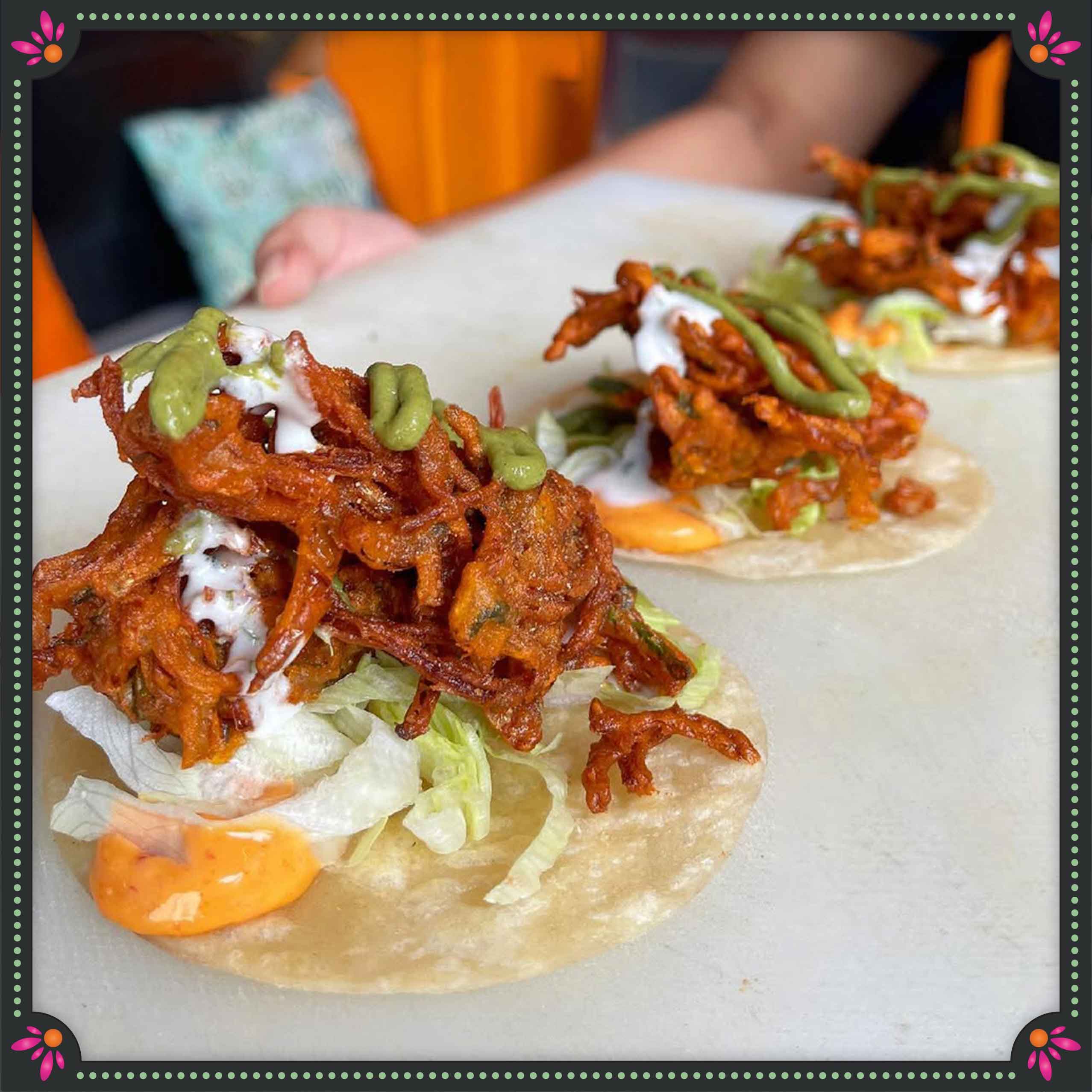 KANDA BHAJI taco
