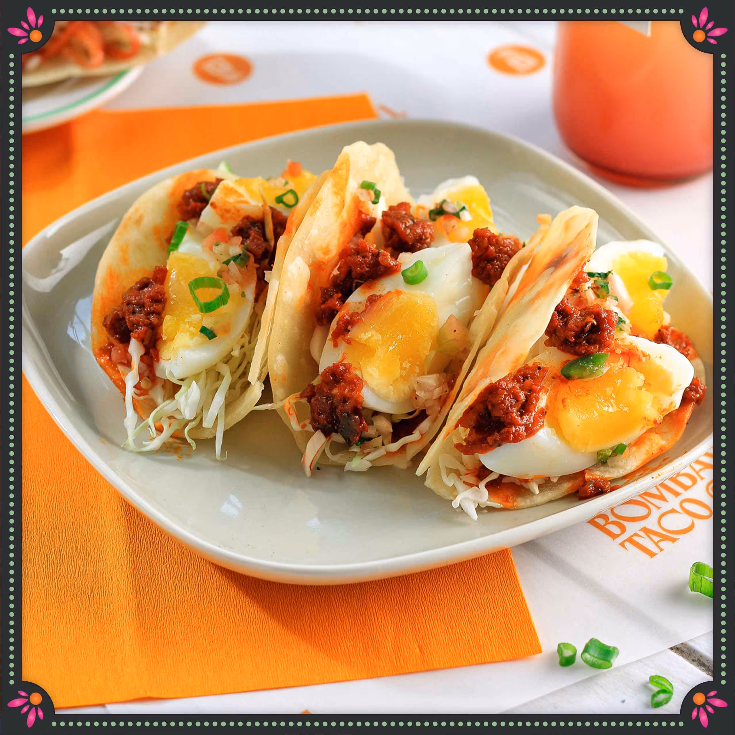 SPICY EGG THOKKU taco