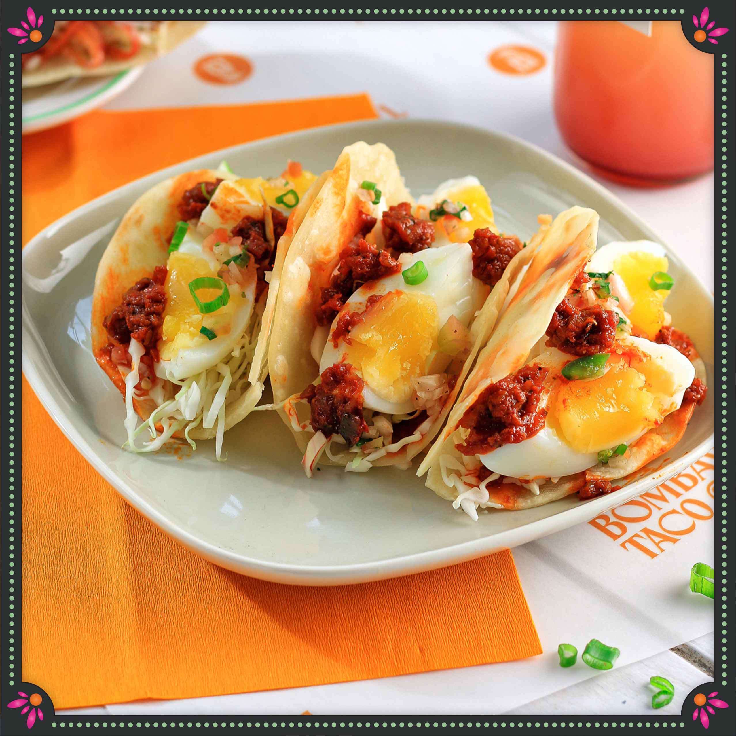 SPICY EGG THOKKU taco