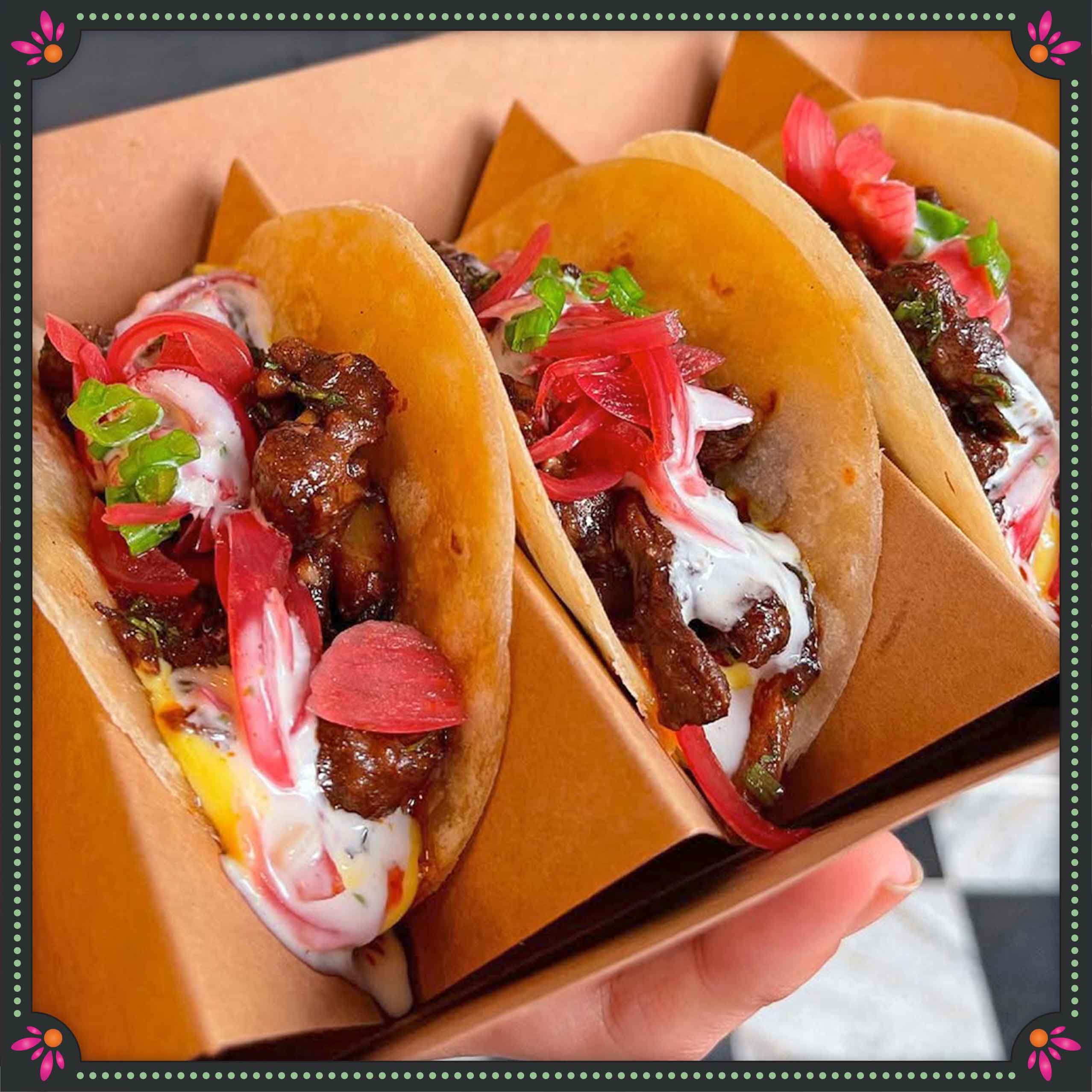 STEAK CHEESE CHILI FRY taco