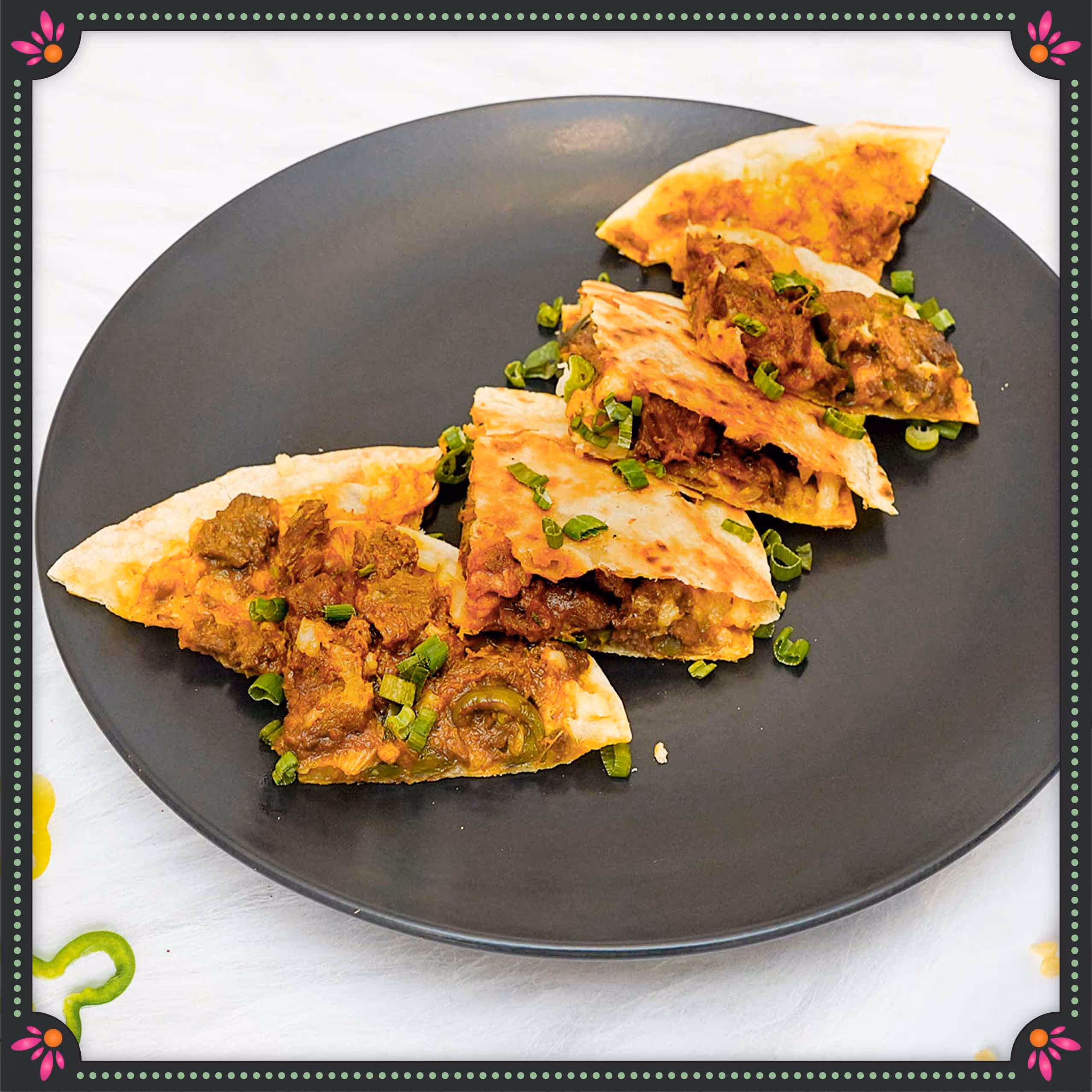 MushrooM KOLHAPURI quesadilla