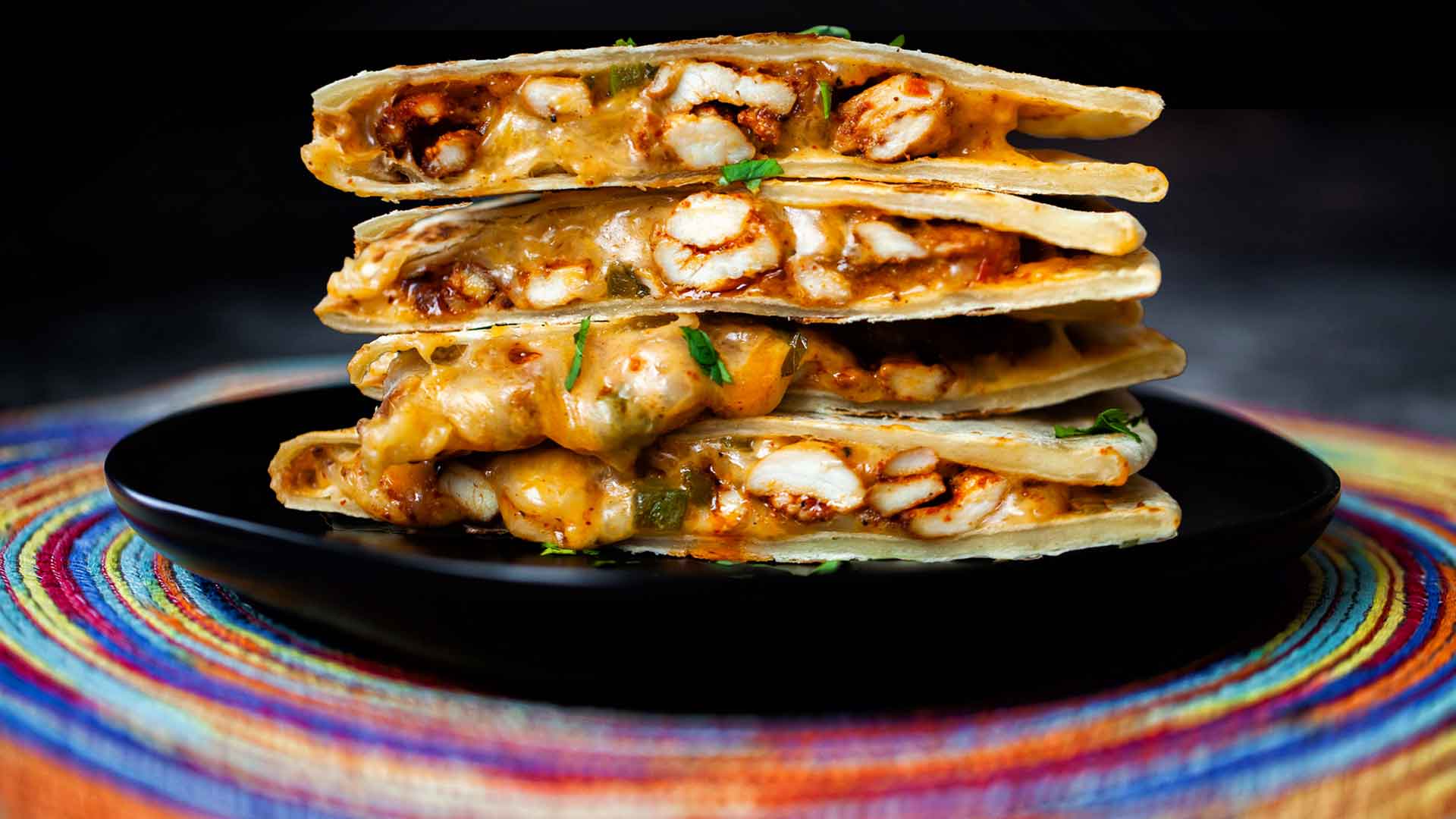 quesadilla served at bombay taco company in bandra and nesco