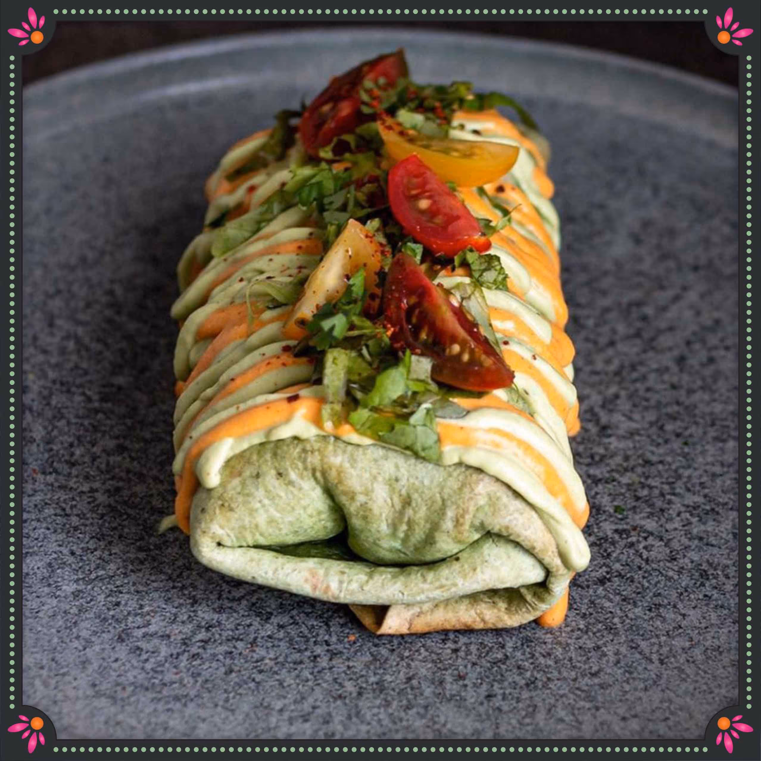 CHICKEN Kolhapuri chimichanga