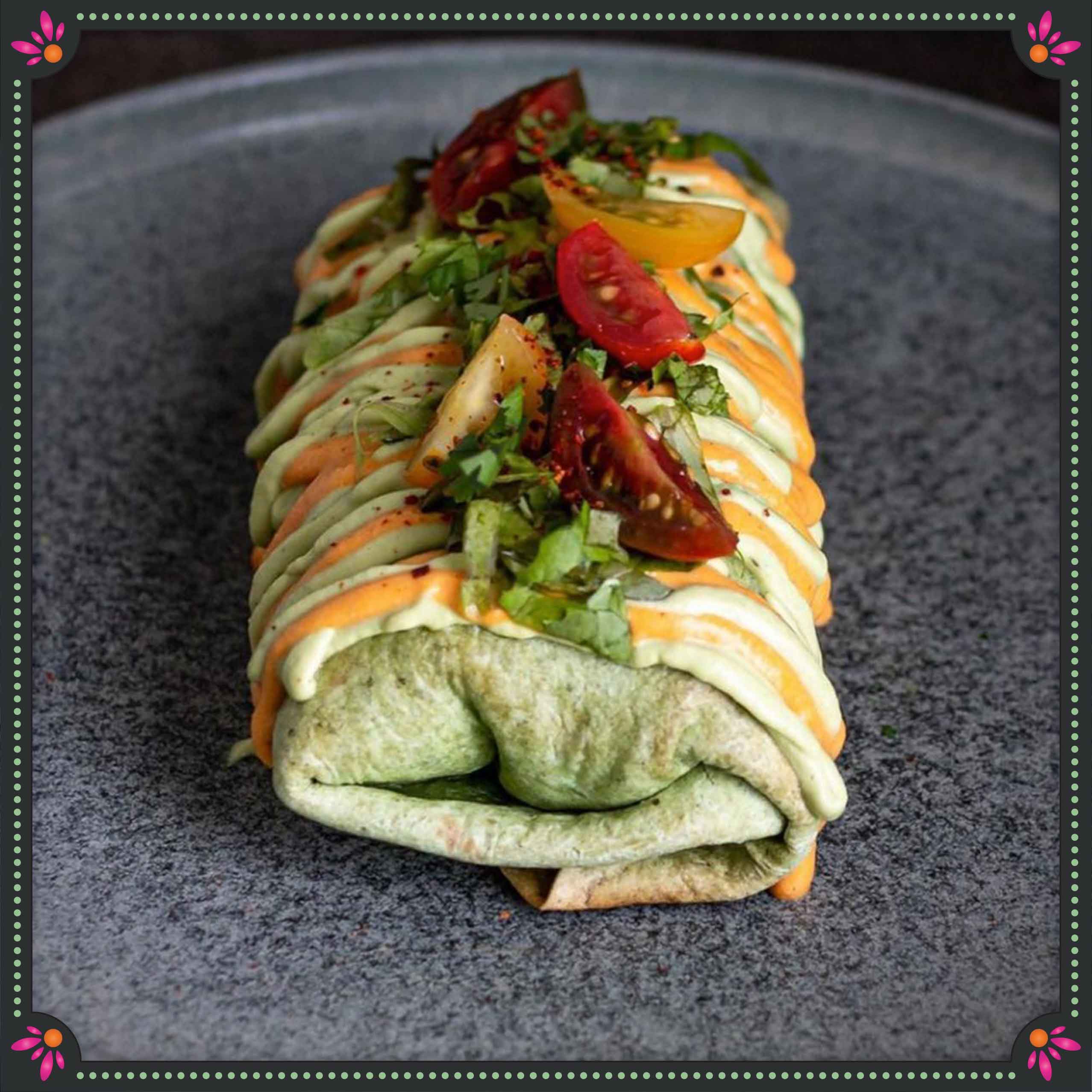 CHICKEN Kolhapuri chimichanga