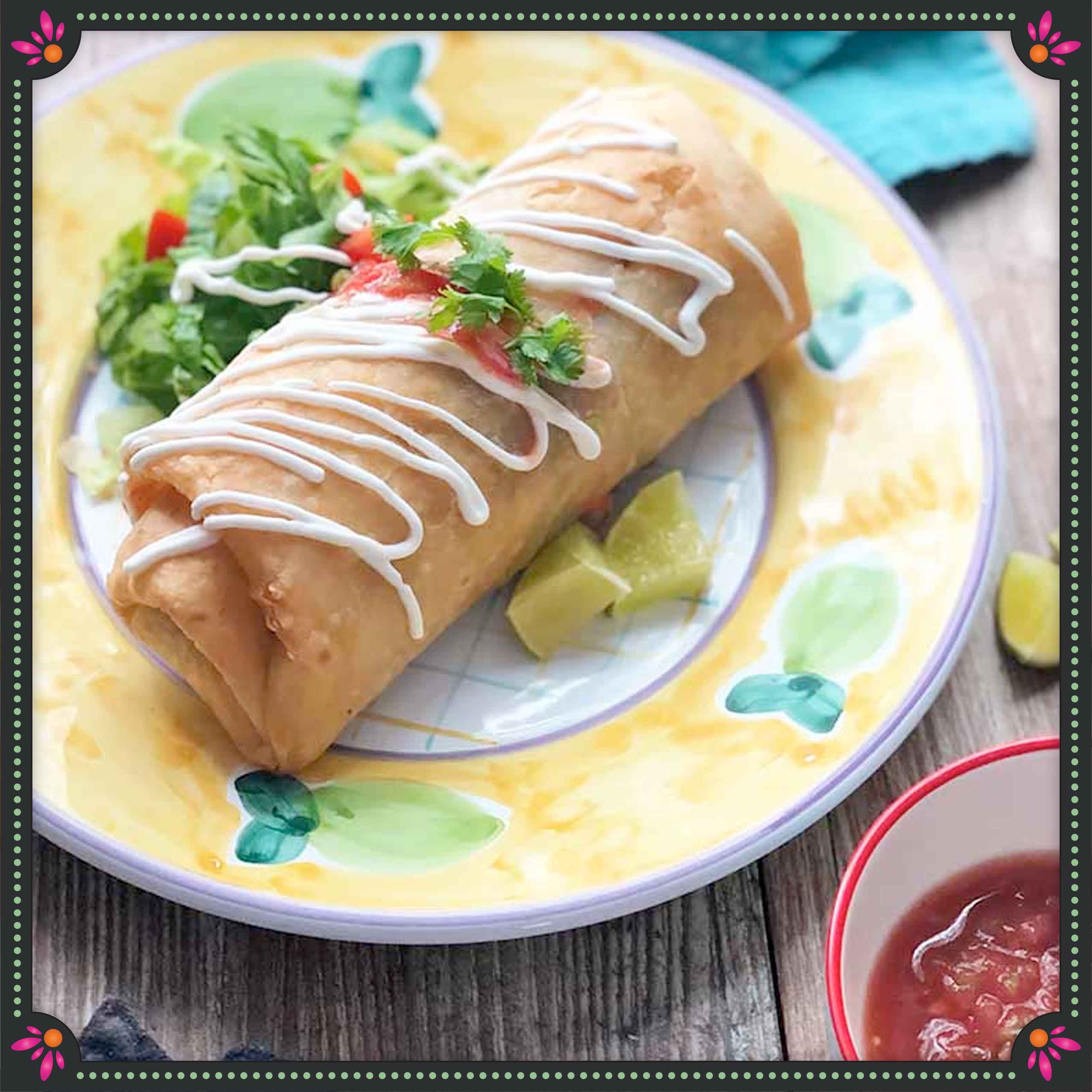 Mushroom Malvani chimichanga