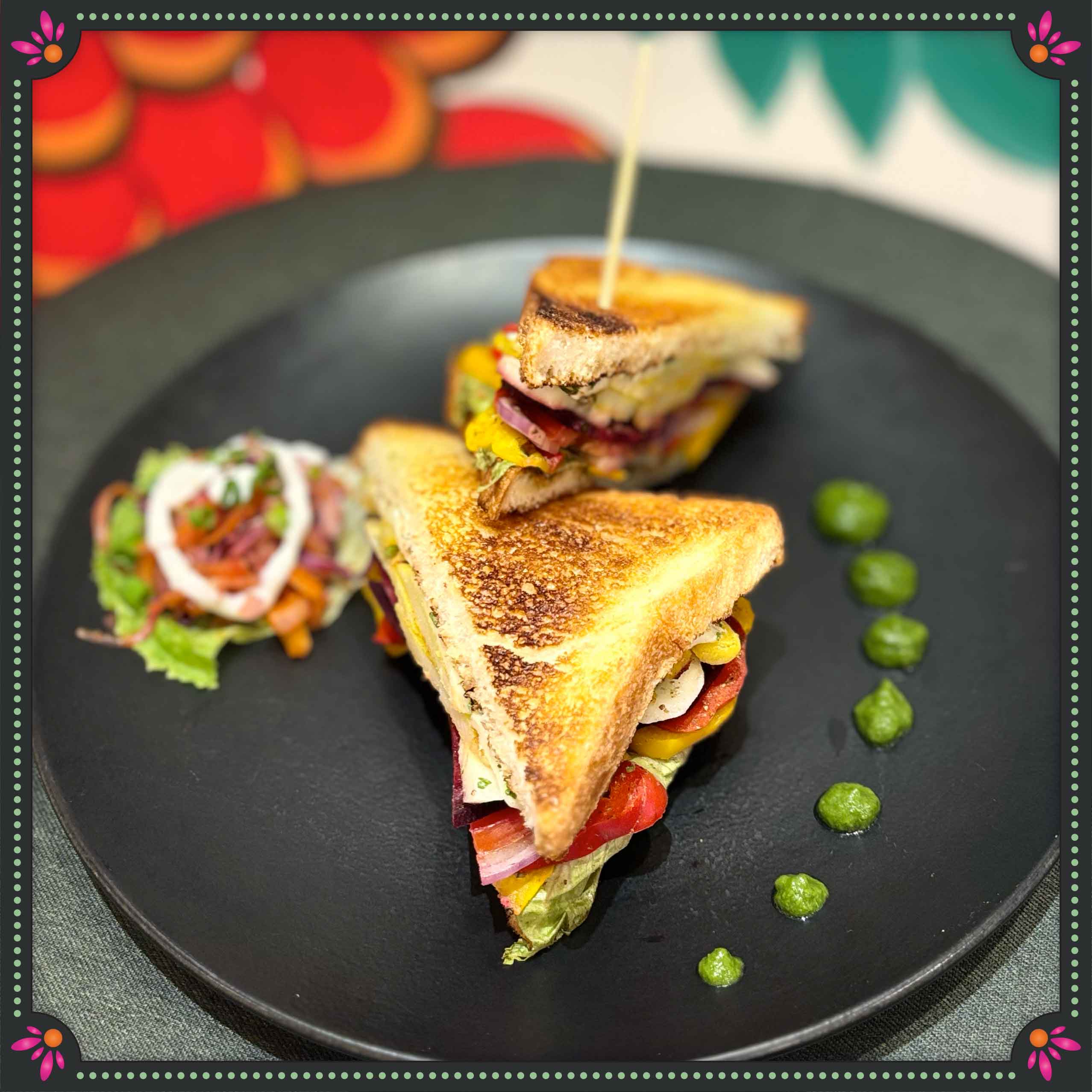 Rainbow Veggieful sando