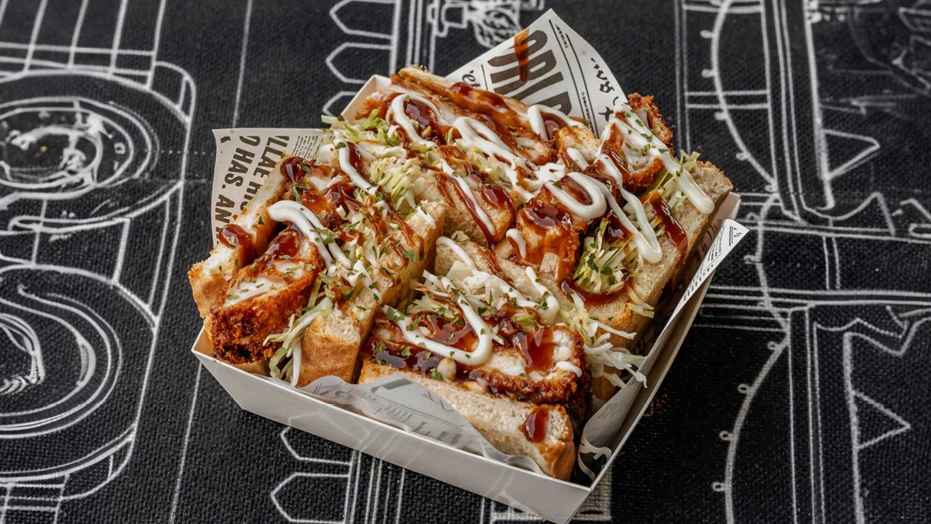 sando served at bombay taco company in bandra and nesco