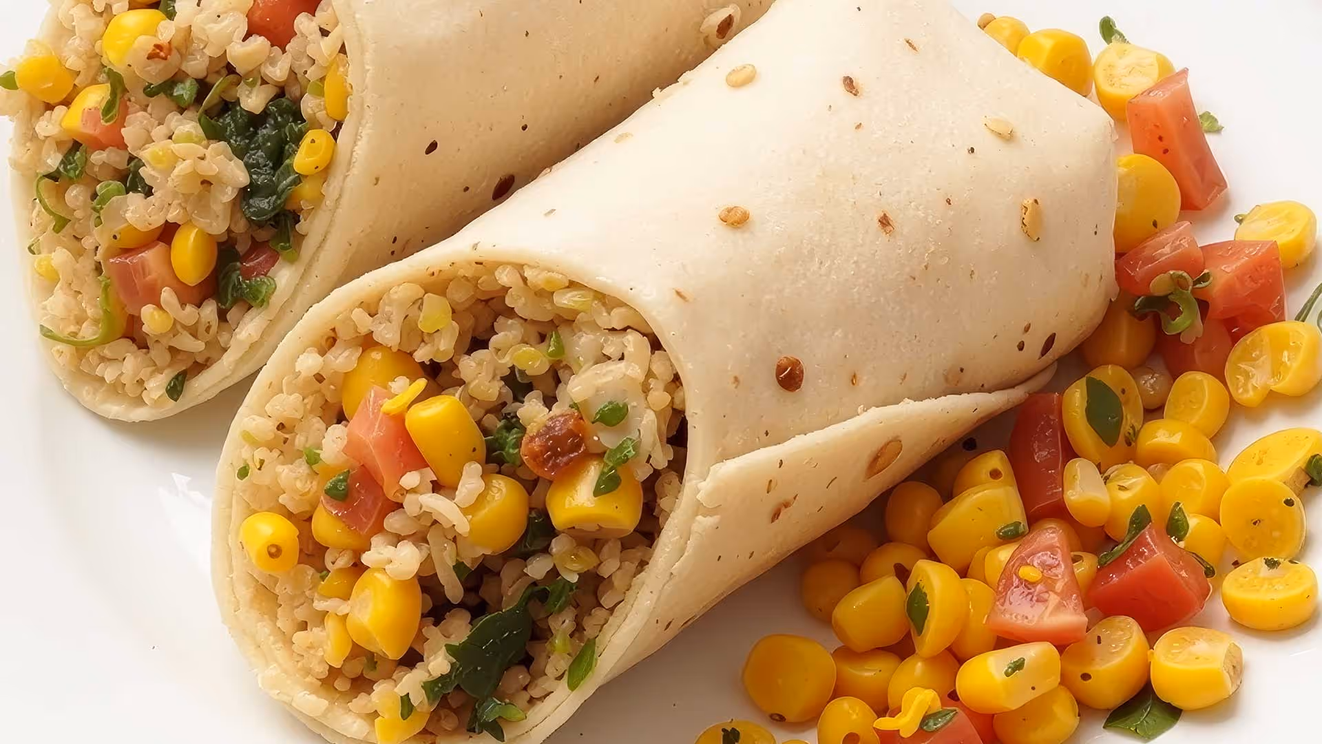 rolled burrito wrap served at bombay taco company in bandra and nesco