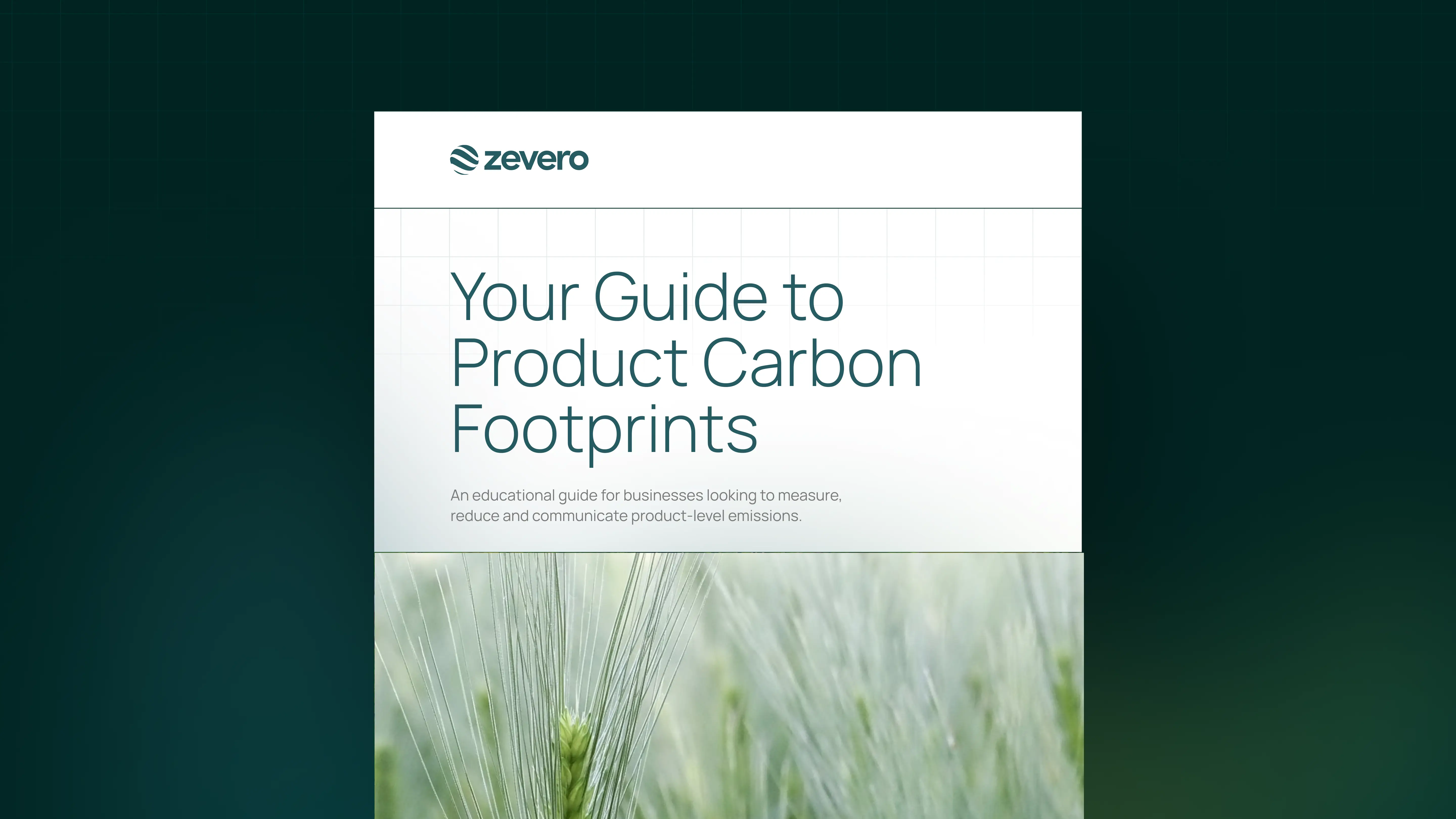 Guide to product carbon footprints