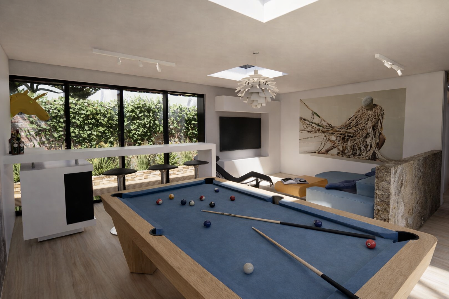 Forest Edge contemporary property nestled at the edge of a pristine forest