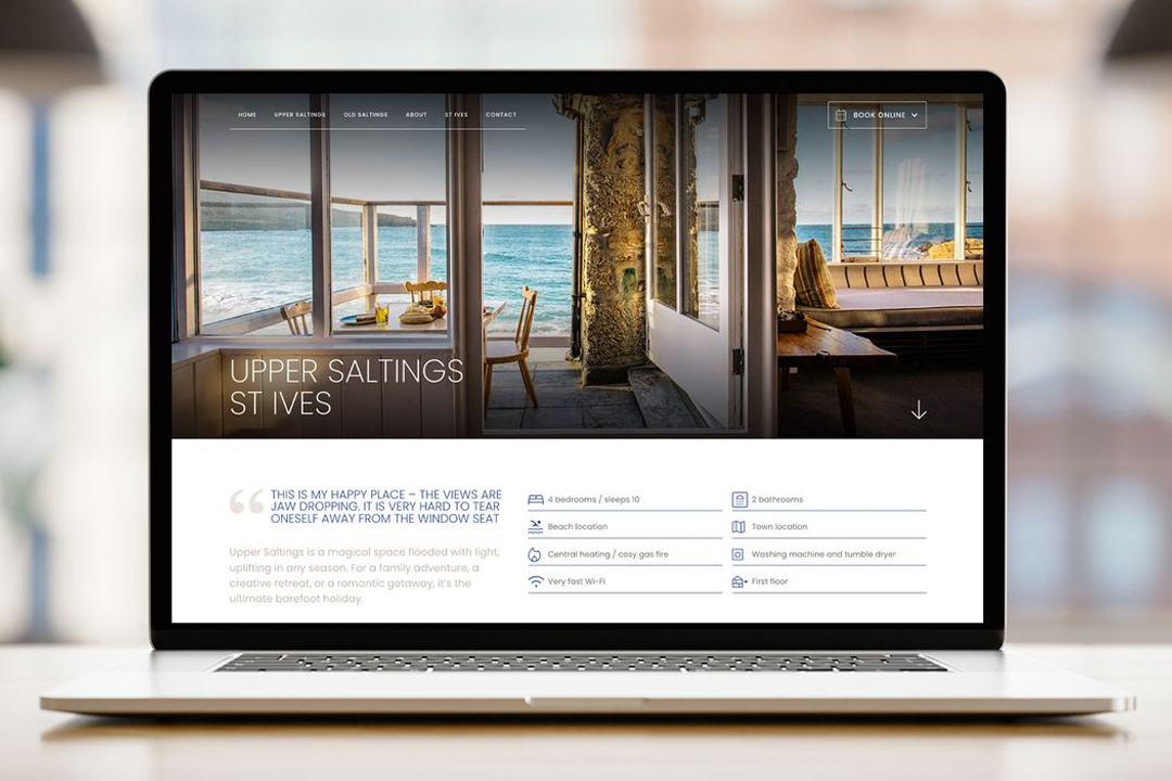 Saltings On Porthmeor - Web design Cornwall