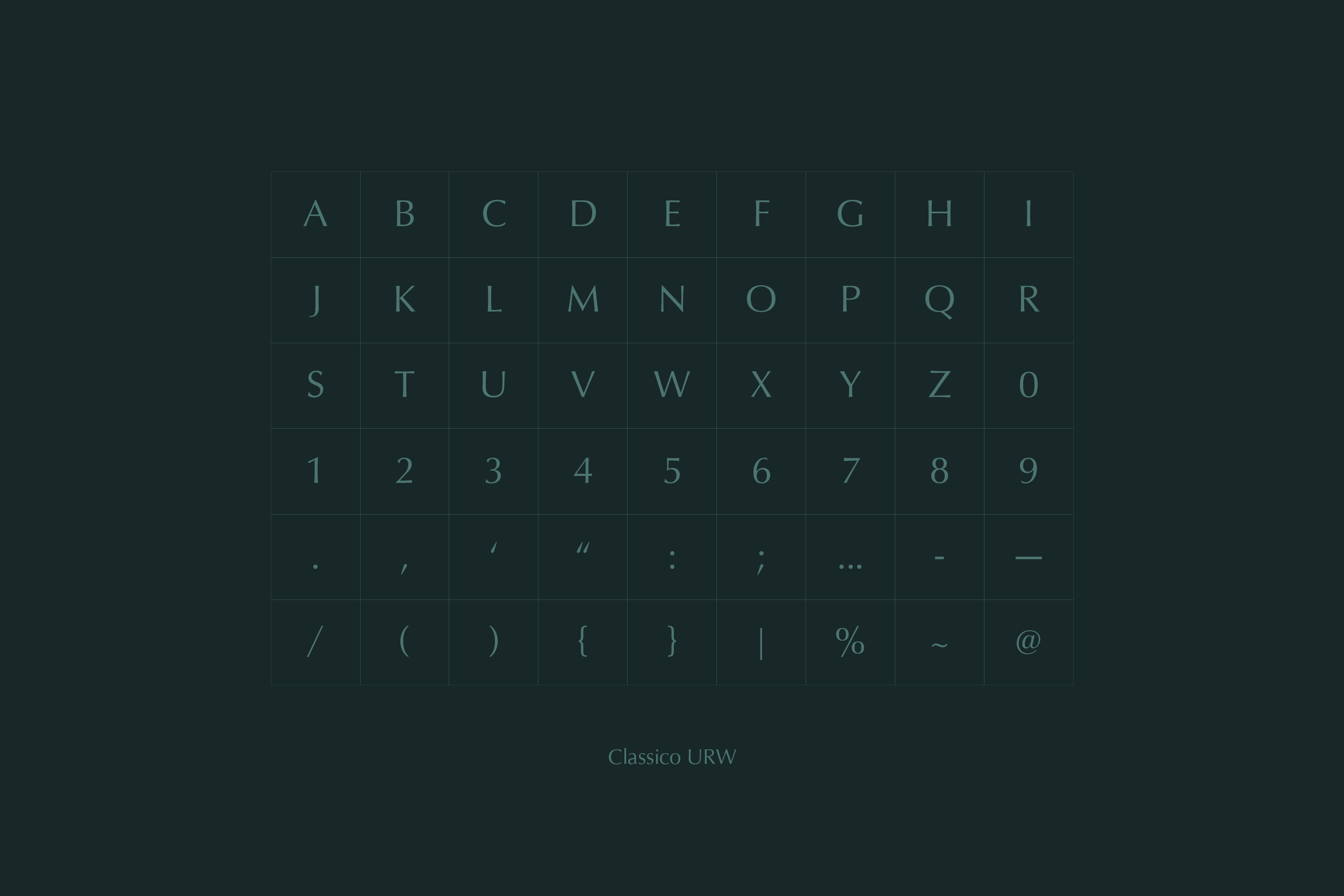 TYPOGRAPHIES