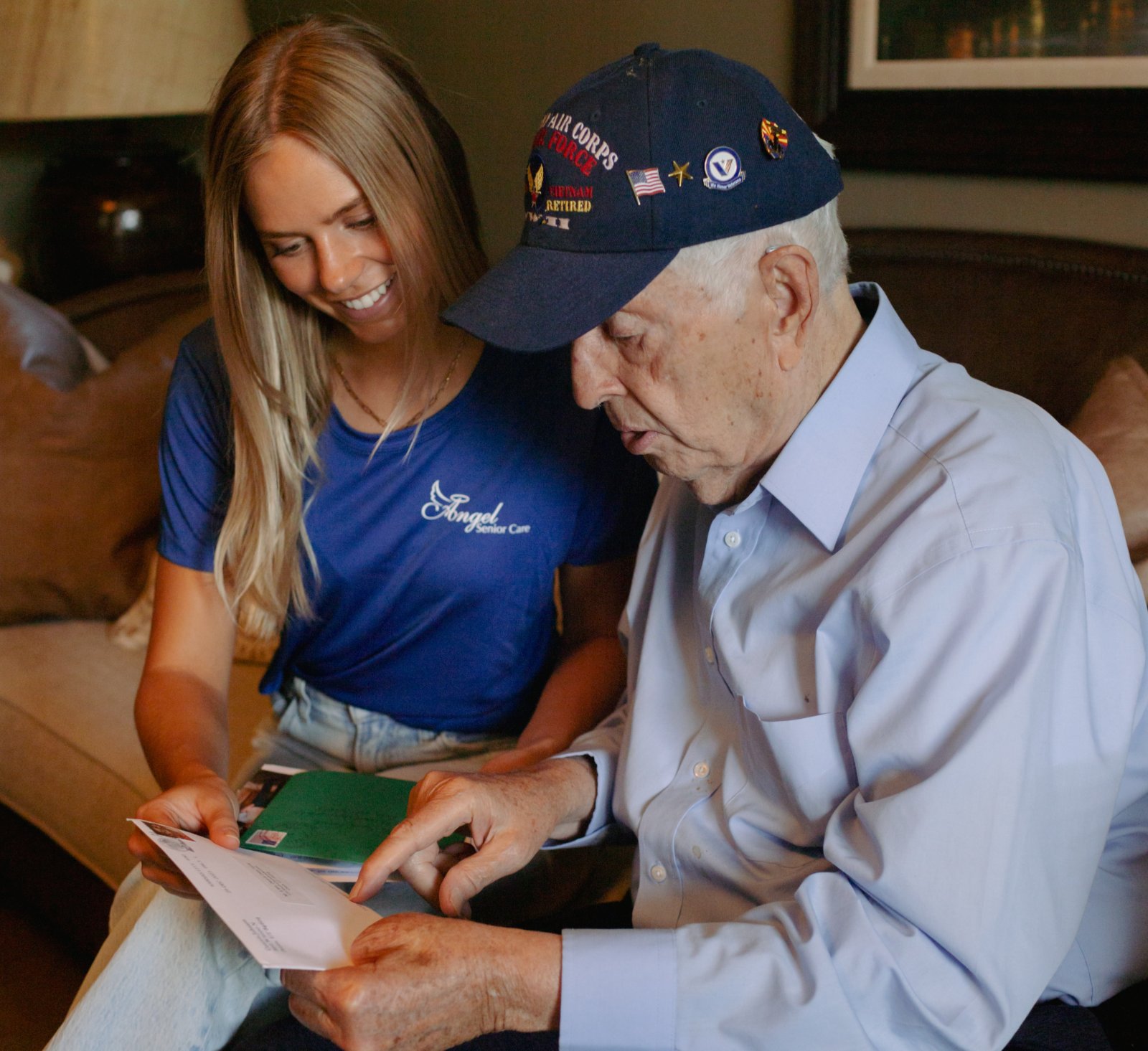 an old man thinking about getting senior home care