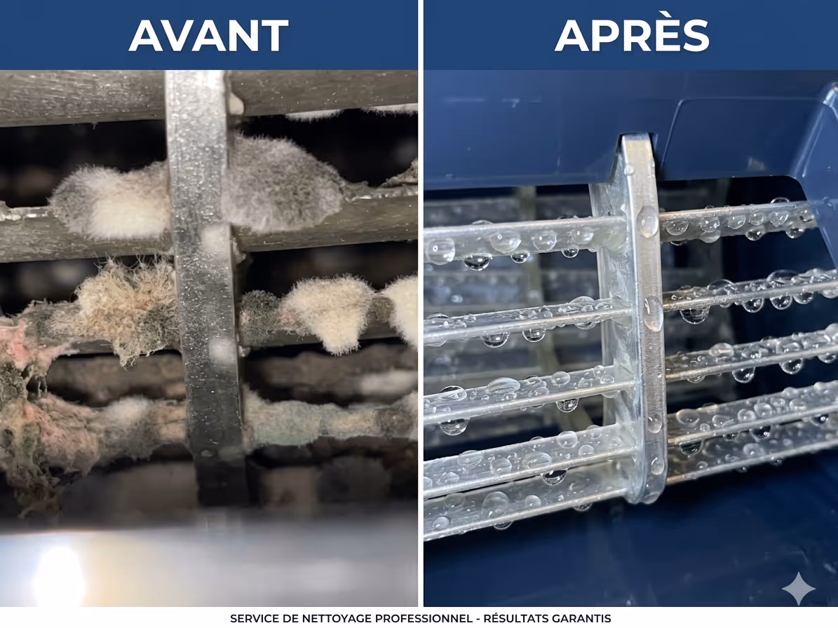 Comparaison Avant/Après d'une cage d'écureuil