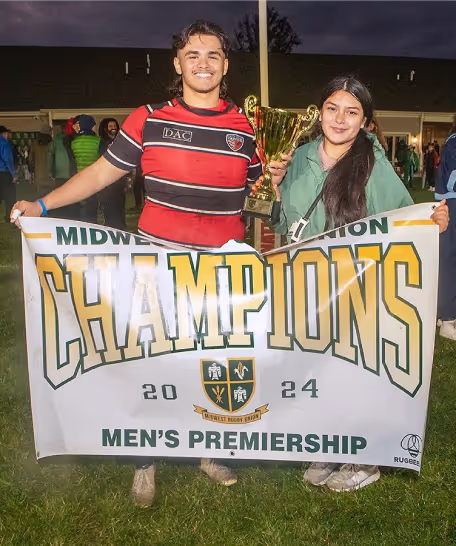 Griffins Rugby Players on a field