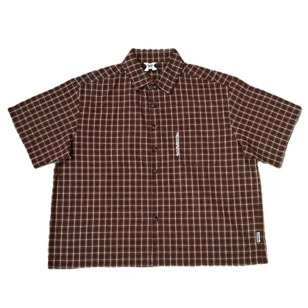 Mertra Plaid Shirt (Brown)