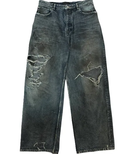 Balenciaga Destroyed Mud Jeans
