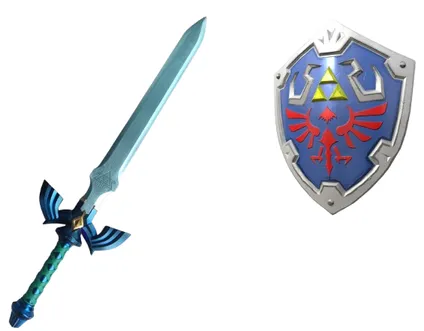 The Legend of Zelda Master Sword and Shield