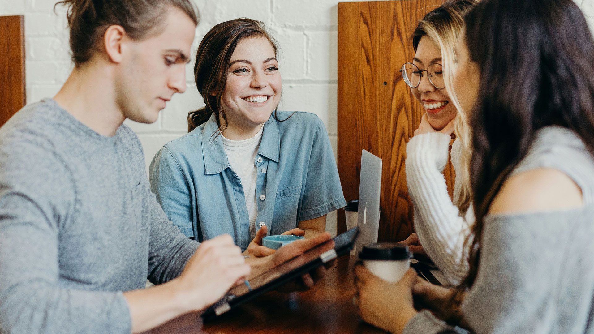 Students talking