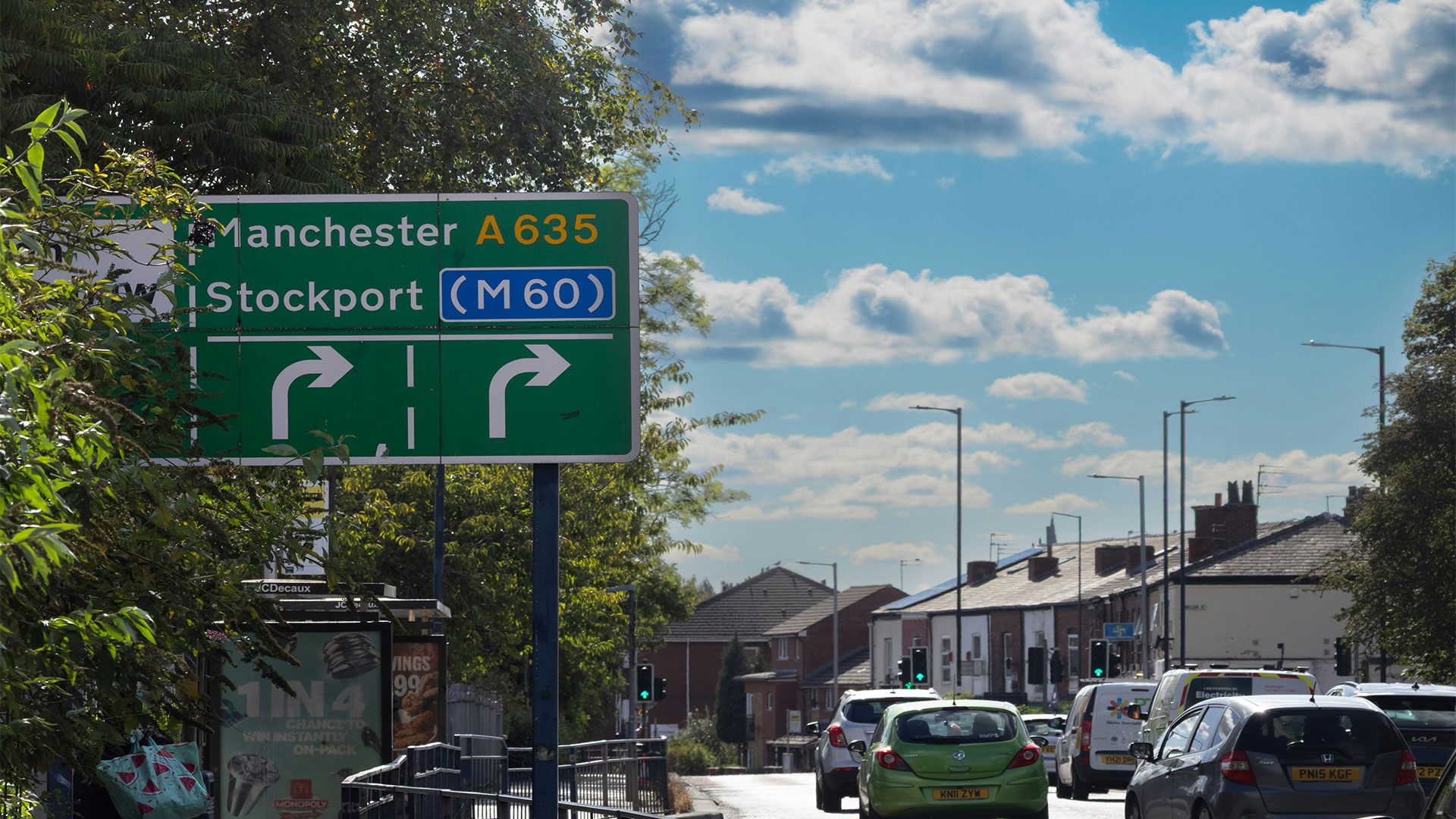 Three regional towns to watch across the North West Stockport sign