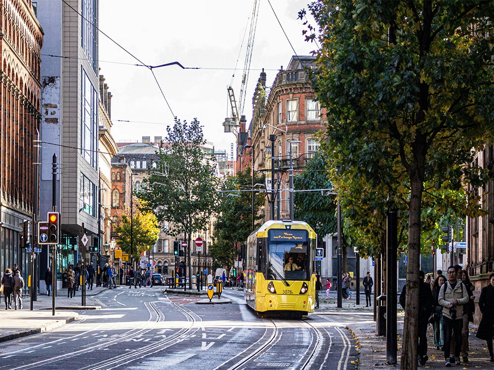 Location Manchester Tram