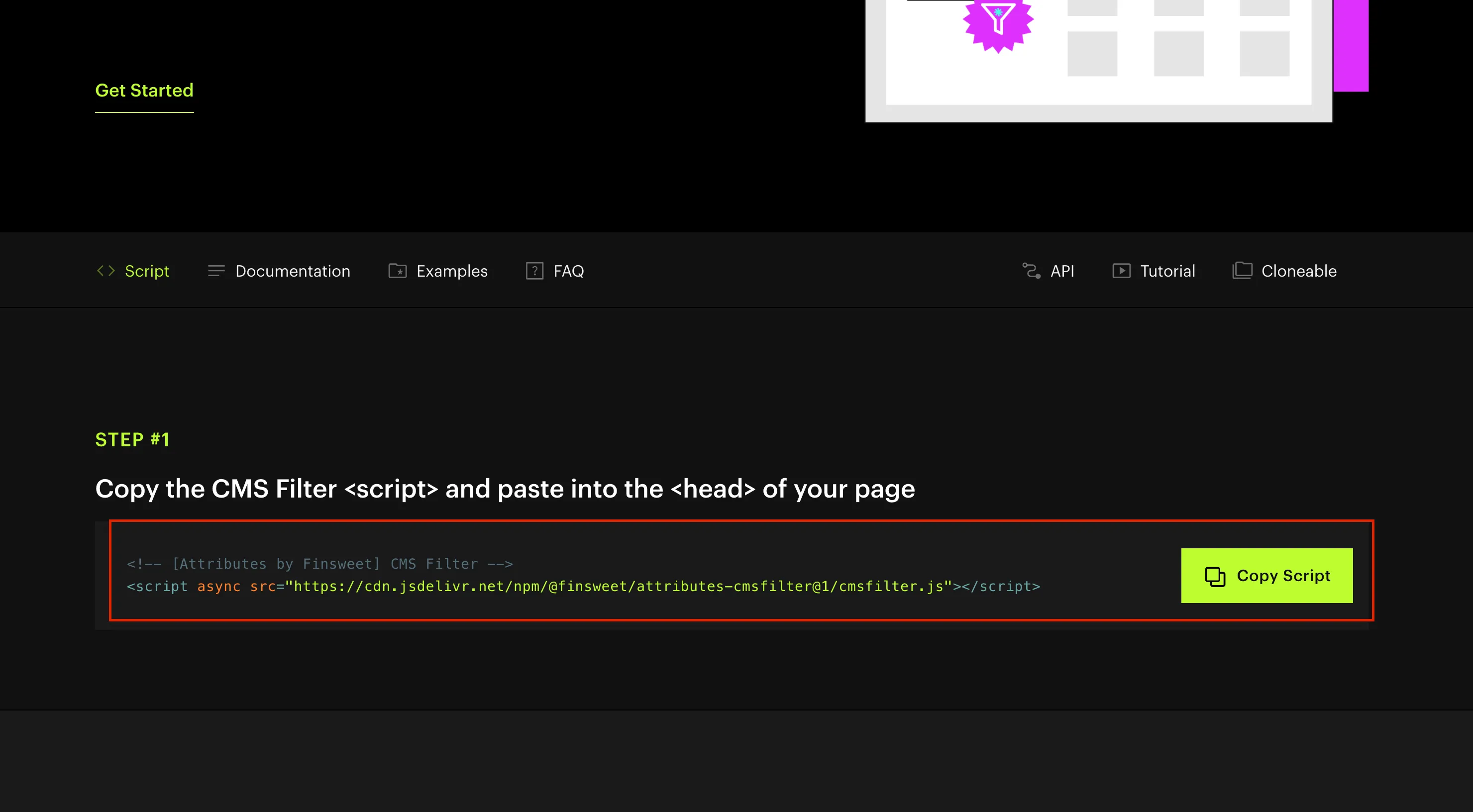 finsweet script