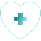 Heart with a plus symbol