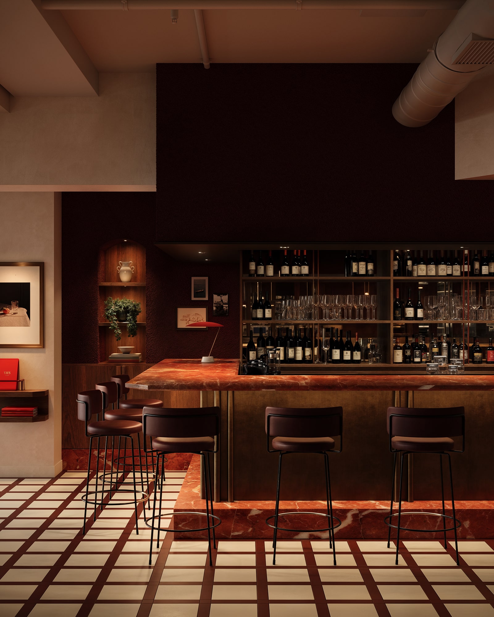 West End Trattoria — bar area