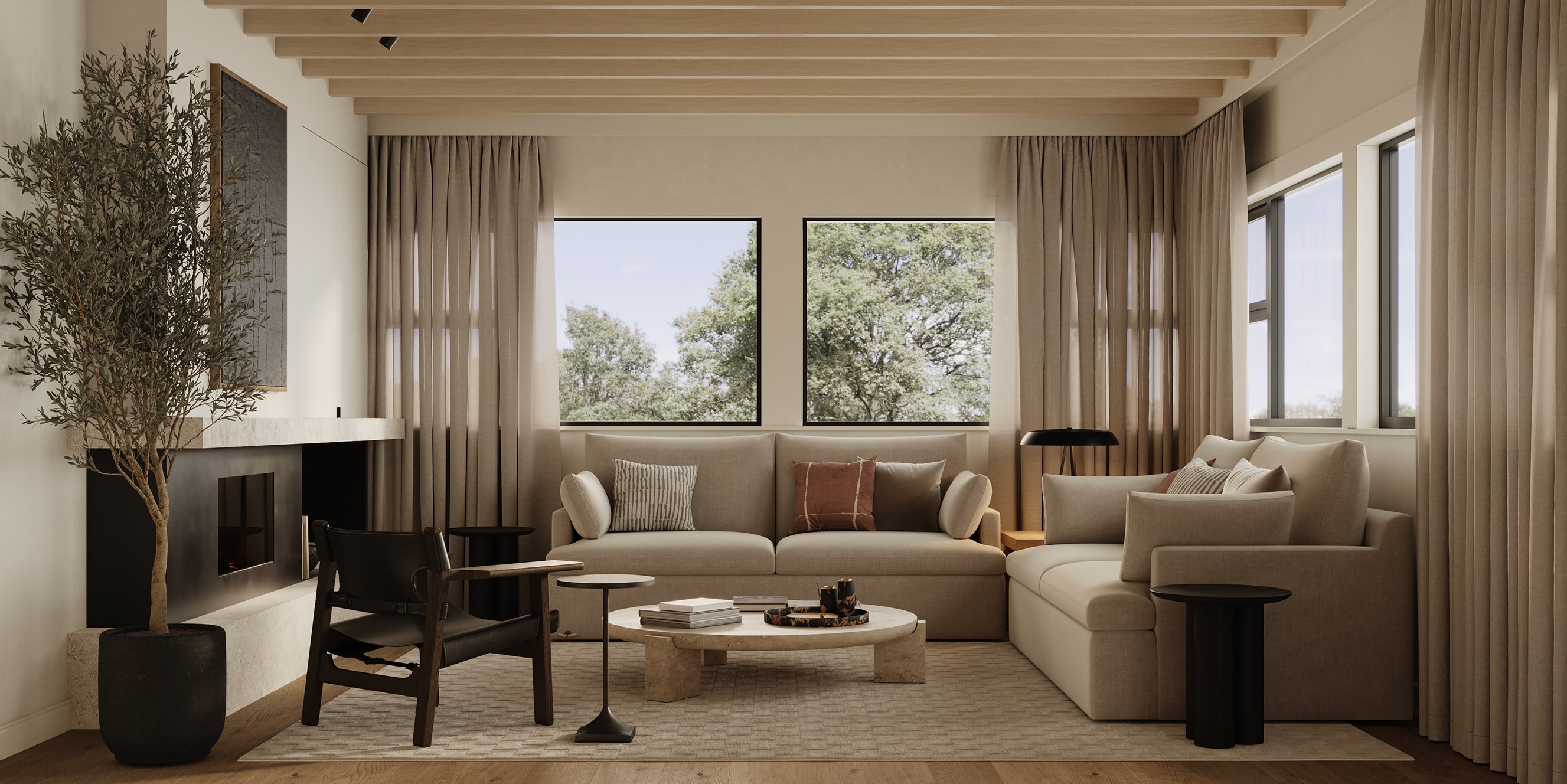 Seymour Home — living room