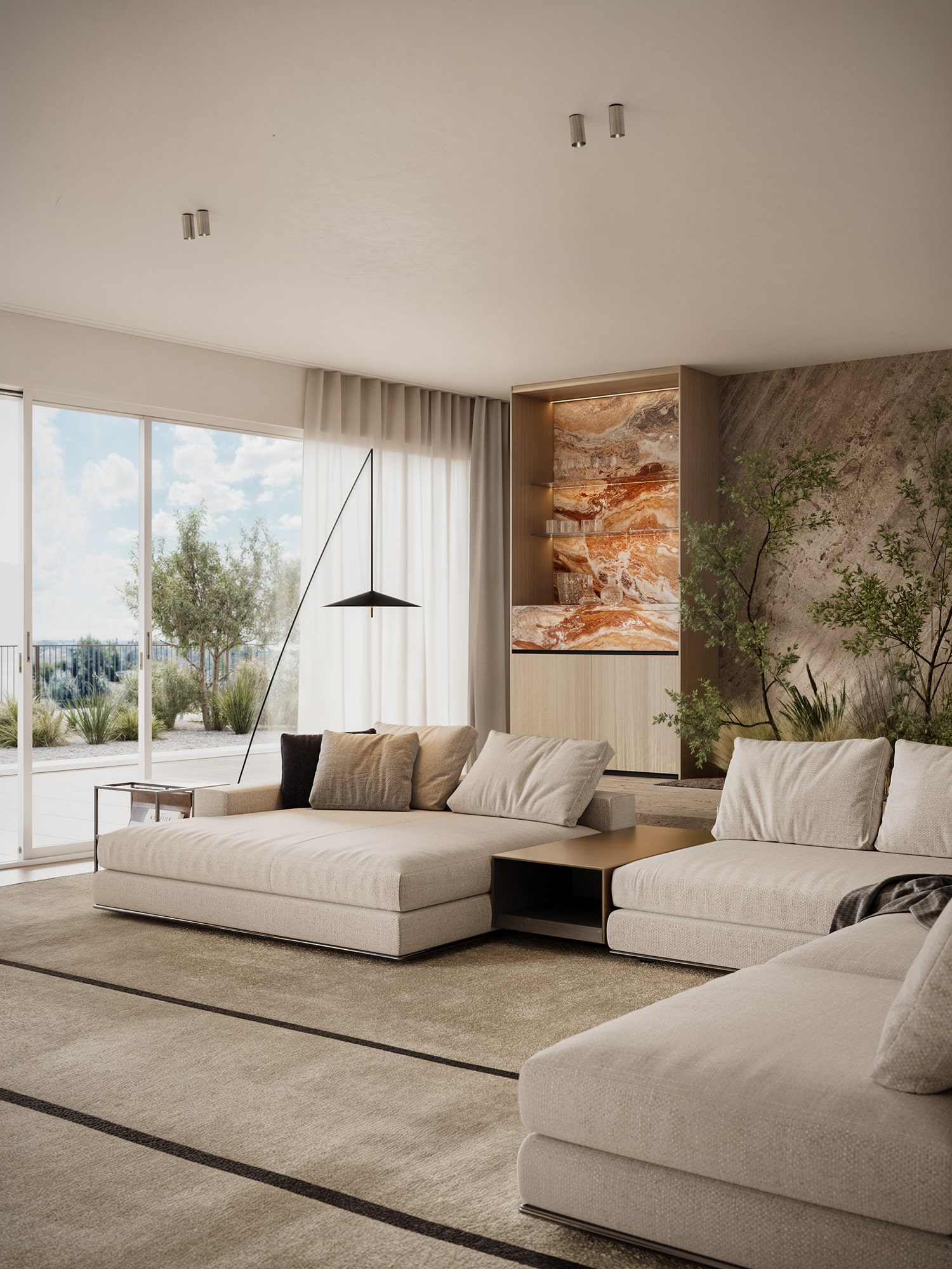 Mercedes Platz Penthouse — living room