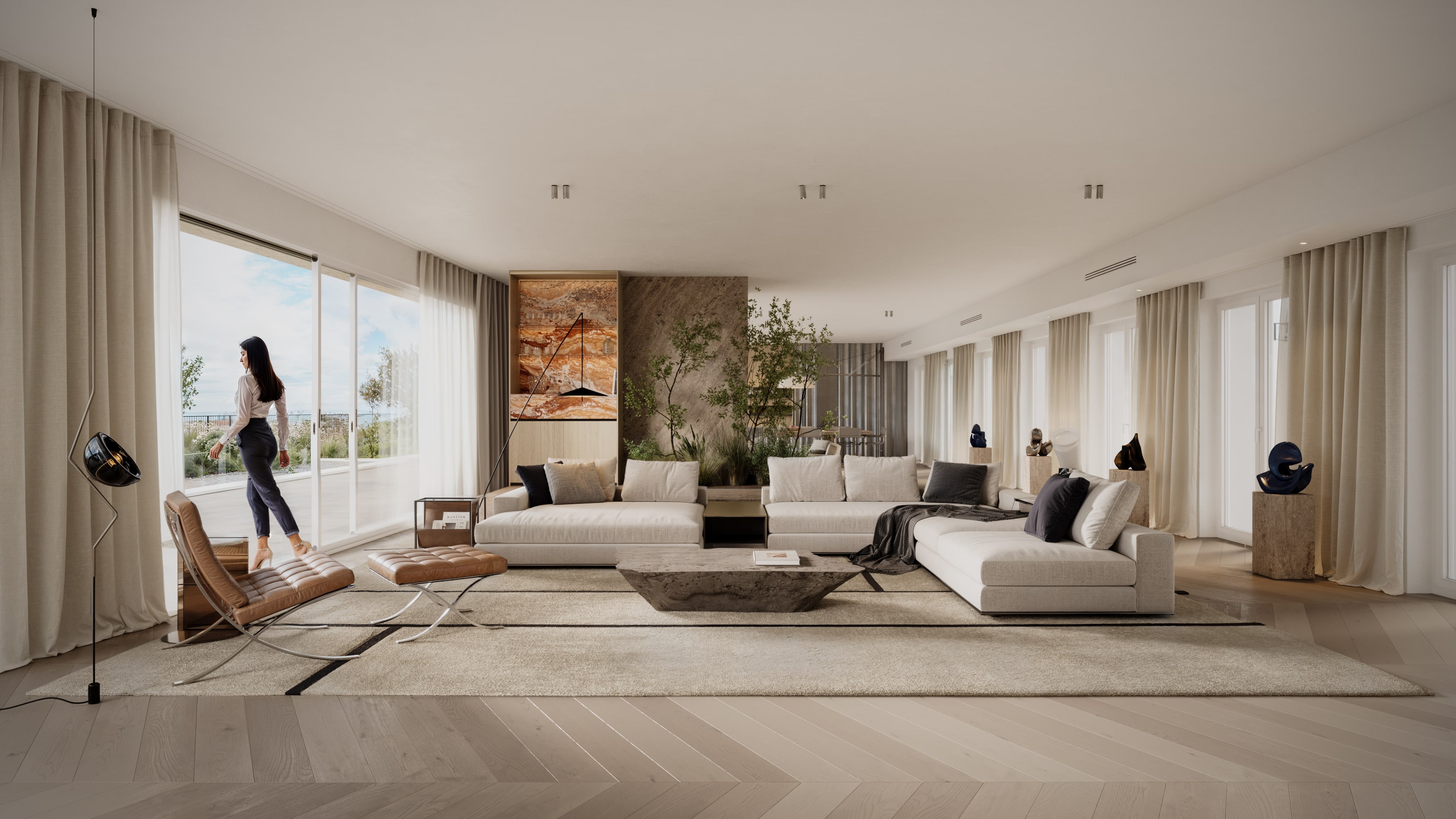 Mercedes Platz Penthouse — living room