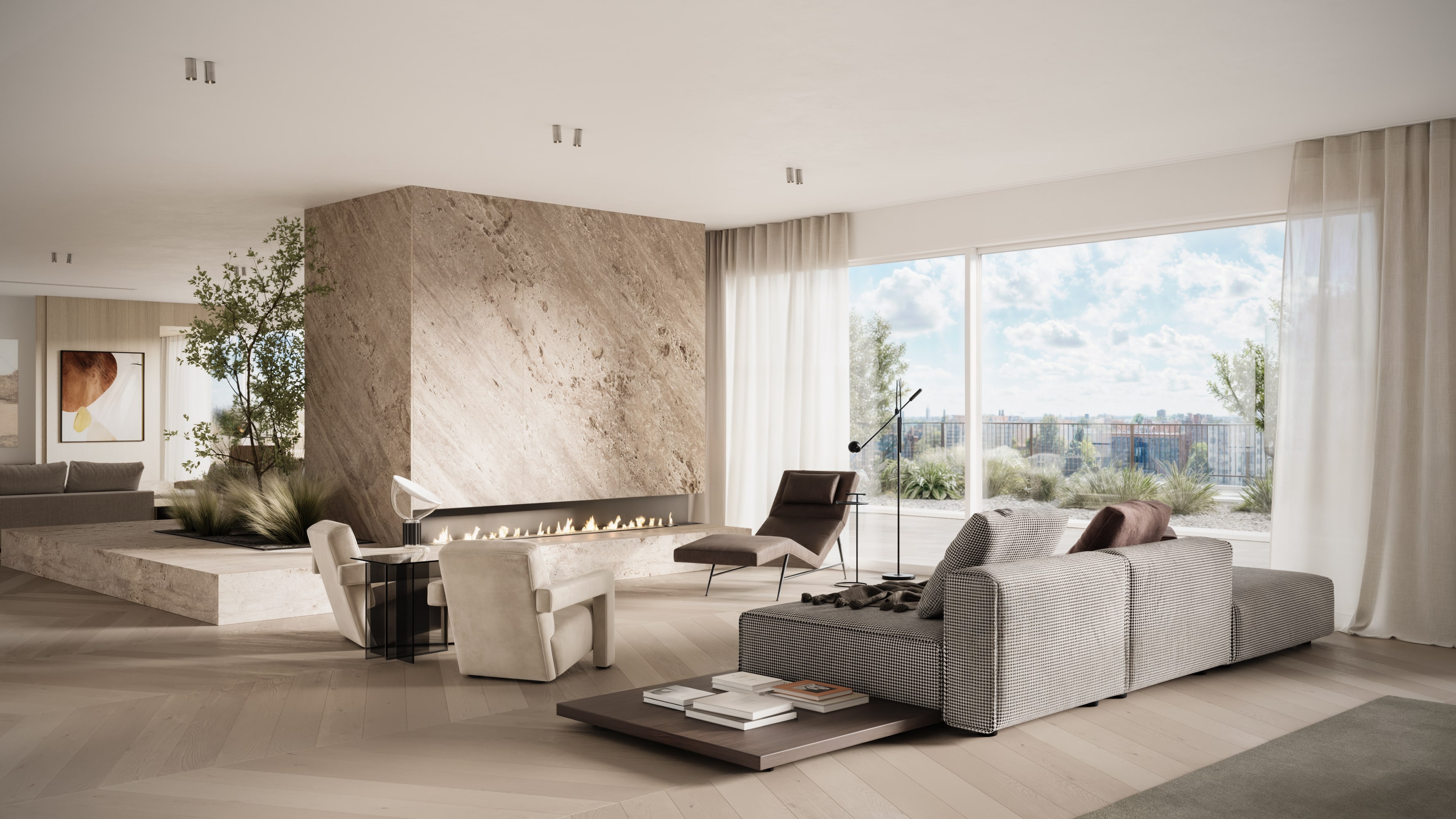 Mercedes Platz Penthouse — living room