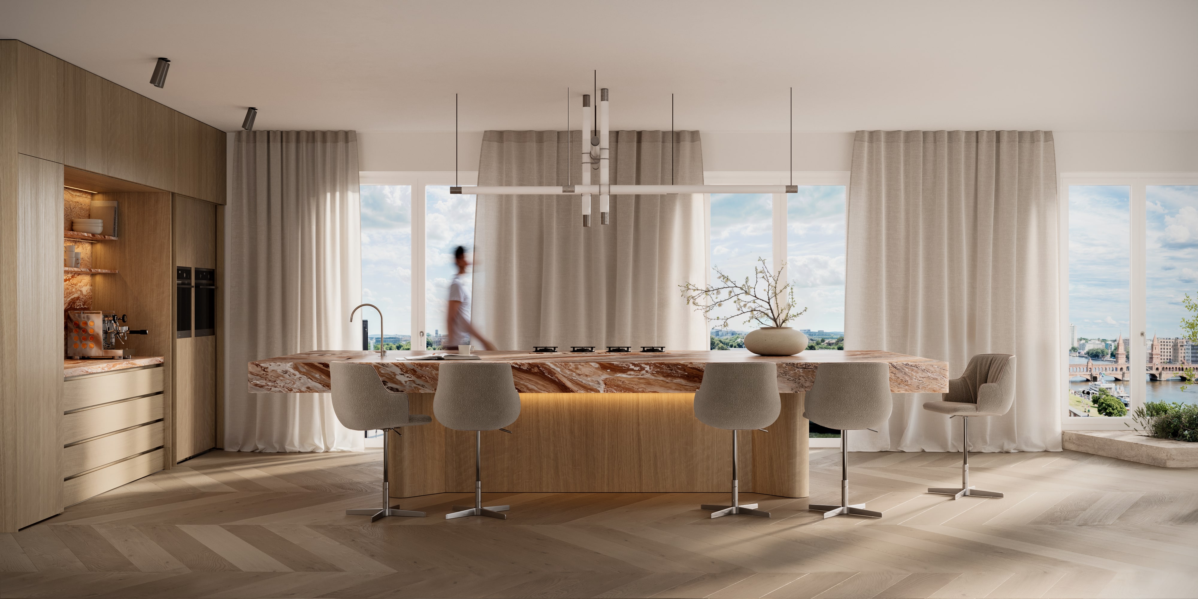 Mercedes Platz Penthouse — kitchen