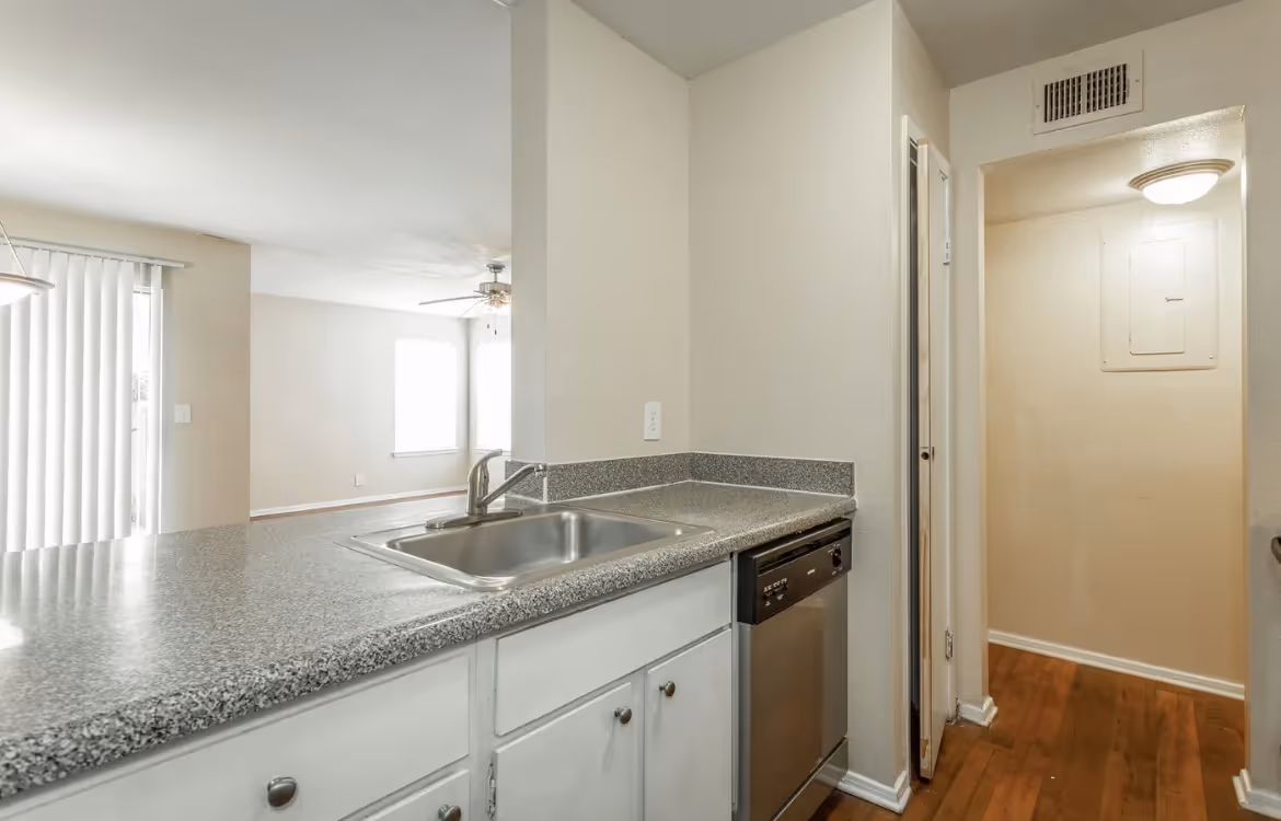 kitchen with washer and dryer