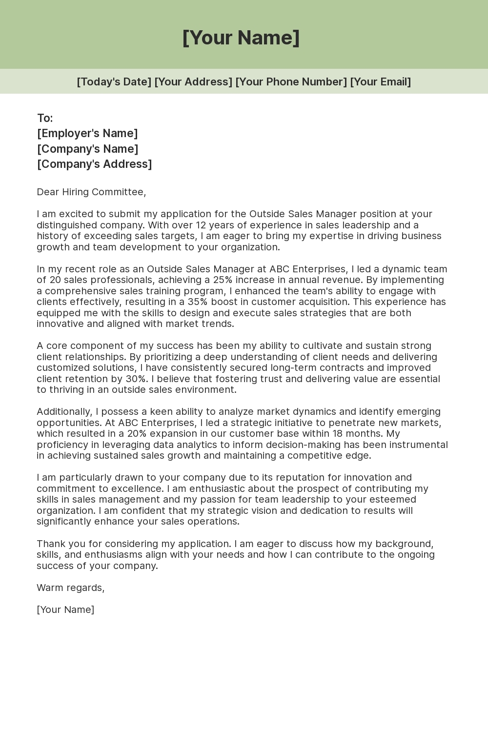 Letter Example Outside Outside Sales Cover Letter Jobsearch #hiring #jobsearch #jwow